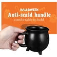 thumbnail image 2 of ABCISI Cauldron Mug, Ceramic Coffee Cauldron Halloween Decor, Halloween Coffee Mug for Party Favor, Novelty Coffee Mug Cup for Table Decoration, Black, 2 of 9