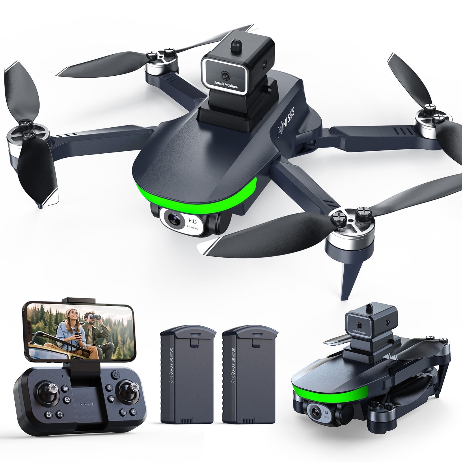 Holy Stone HS165 Drone with 2K Camera RC Quadcopter Drone with GPS