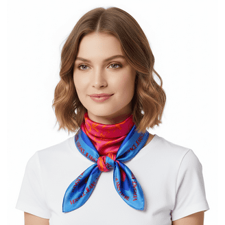 Dolce & Gabbana Chiffon Silk-Blend Scarf, Red - Walmart.com