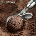 thumbnail image 3 of Unatoiry Ice Cream Spoon Stainless Steel Watermelon Ball Maker Plastic Handle Household Cafe Kitchen DIY Making Accessories, 3 of 6