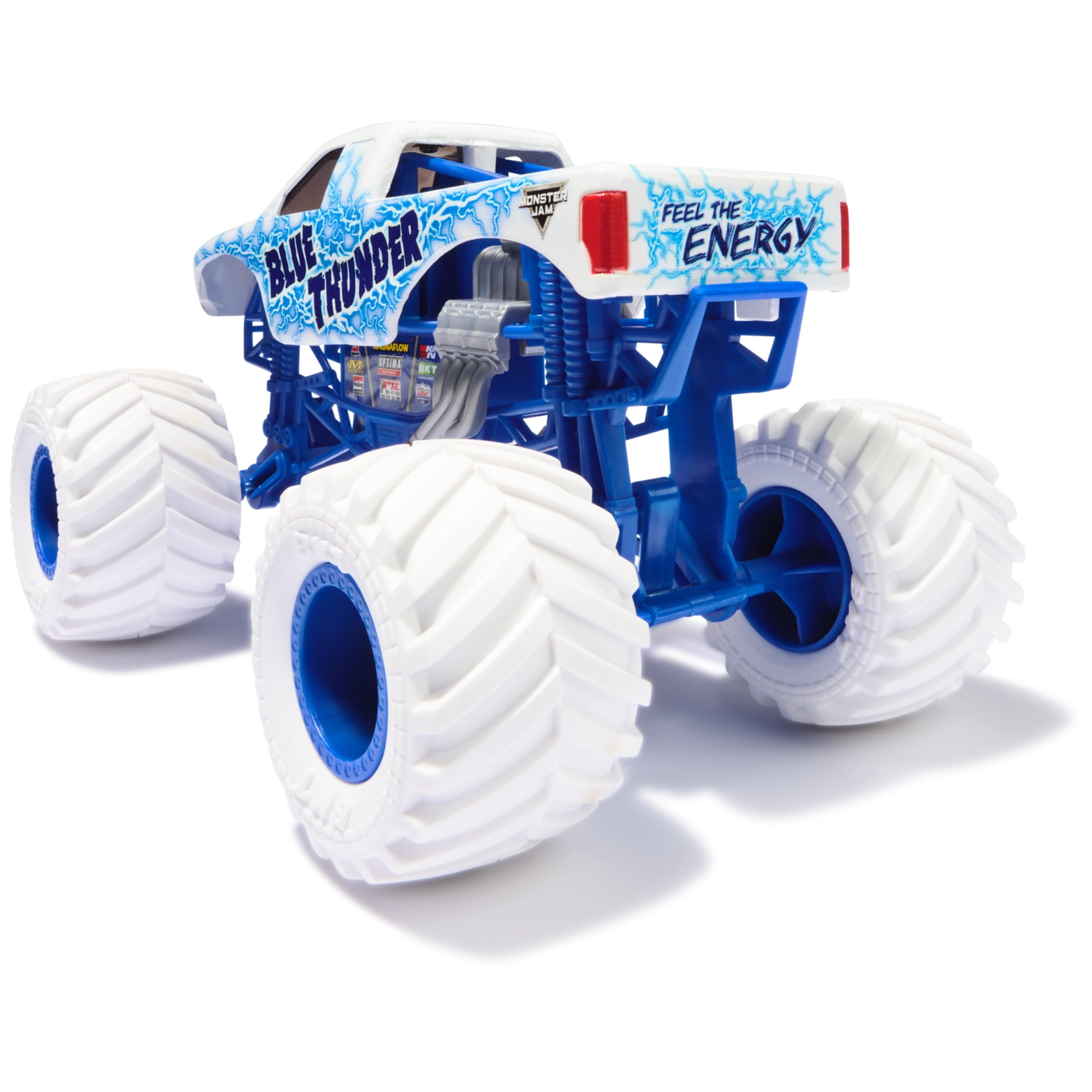 Monster Jam, Official Blue Thunder Monster Truck, Collector Die-Cast Vehicle, 1:24 Scale, Kids Toys for Boys and Girls Ages 3 and up