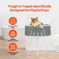 thumbnail image 5 of 2-in-1 Foldable Dog Bathtub Elevated Shower Station, Anti-Slip Design with Adjustable Sprayer for Small Medium Dogs & Cats, Space-Saving Grey Tub, 5 of 11