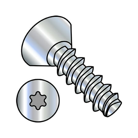 

6-19X1/4 6 Lobe Flat Undercut Thread Rolling Screws 48-2 Fully Threaded Zinc And Wax (Pack Qty 10 000) BC-0604LTU