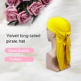 thumbnail image 3 of Paquete de 6 diademas de terciopelo Sonducket, gorro de pirata, color amarillo, 3 of 5