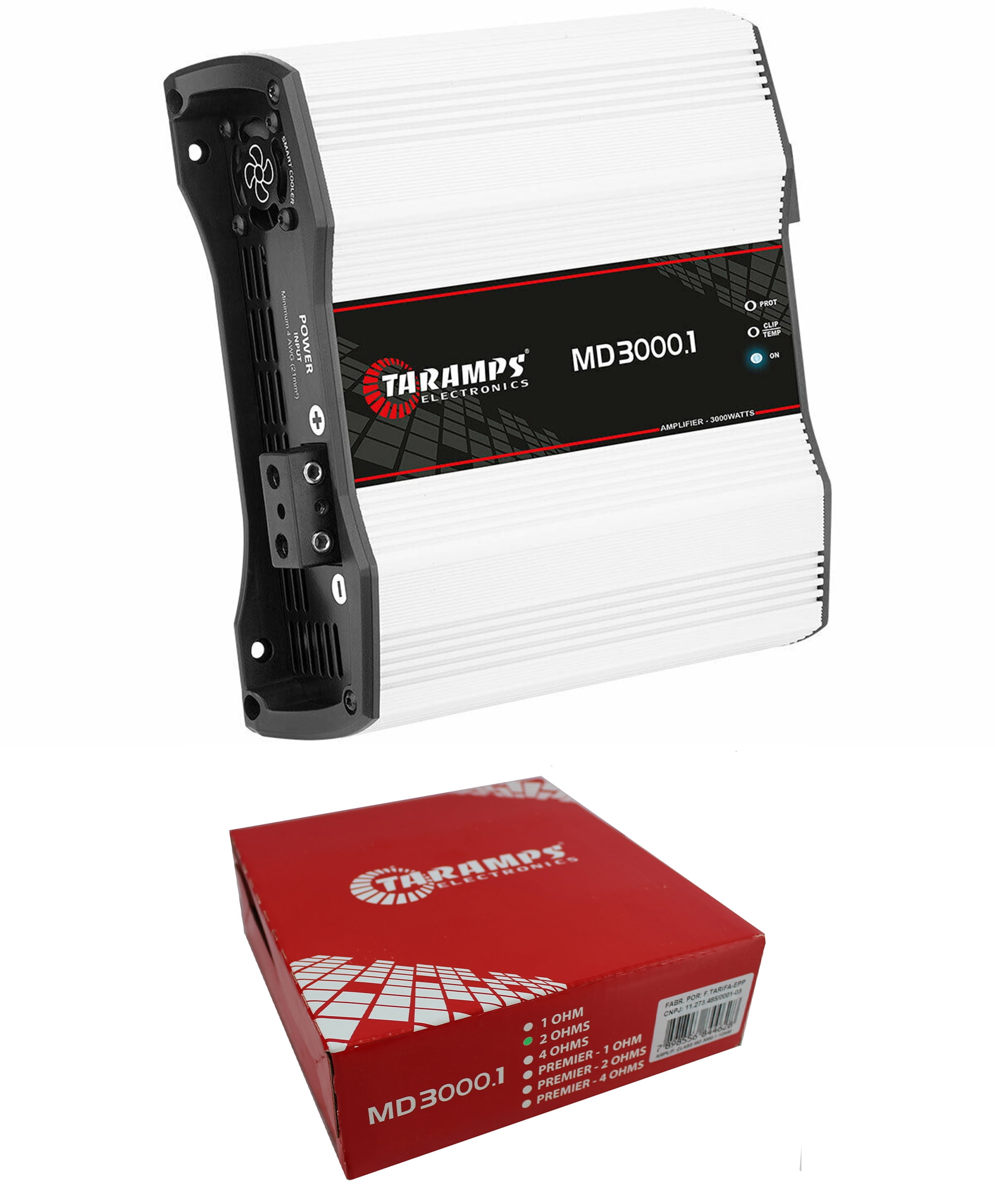 Taramps MD3000-2 Full Range Mono 2 Ohm 3000W Car Audio Amplifier