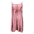 thumbnail image 5 of Avrnliq Girls Pink 100% Cotton Backless Cami Dress, Summer Casual Dress & Swimsuit Cover Up for Ages 6-14,Size 11 T, 5 of 9