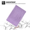 thumbnail image 5 of Dteck Kindle Paperwhite 2021 Case 6.8 inch, Kindle Paperwhite 11th Gen Case, Glitter PU Leather Folio Flip Case with Credit Card Slots, Auto Wake Sleep, Purple, 5 of 5