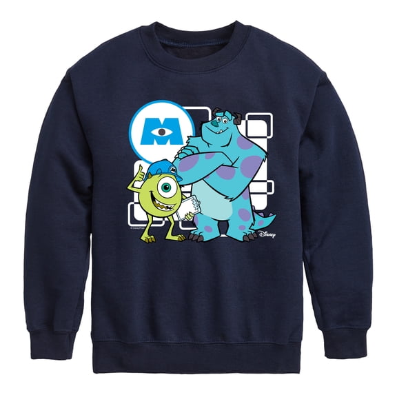 Monsters Inc. - Mike And Sully - Toddler & Youth Crewneck Fleece Sweatshirt