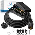 thumbnail image 1 of Cable de remolque MICTUNING, enchufe pesado de 7 vías, 2,4 m, con caja de conexiones, 1 of 8