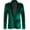 Dark Green, variant on Mens Velvet Blazer Purple Tuxedo Jackets Notched Lapel Single Button Dinner Prom Party Jackets Christmas Gift