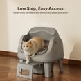 thumbnail image 5 of PetPivot AS12 Automatic Cat Litter Box Self-Cleaning with Safety Protection, Liners, Front Entry Step Included, Full Grey, 5 of 10