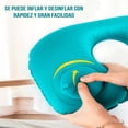 thumbnail image 3 of Almohada De Viaje VIMI Inflable Automático Para El Cuello Soporte Lumbar azul, 3 of 8