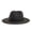 Black, variant on Sun Hat Panama Straw for Women Men, Fedora Wide Brim Foldable Travel Hat, Summer Beach Hat