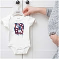 thumbnail image 5 of Patriotic Popeye The Sailor Man Romper Boys or Girls Infant Baby Brisco Brands 18M, 5 of 6