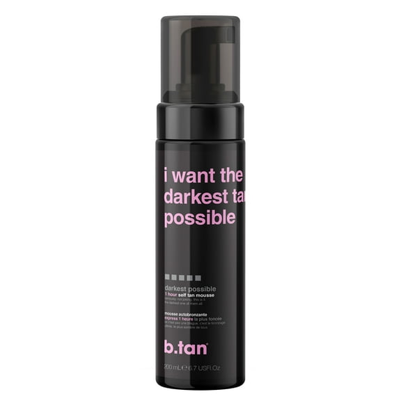 B.Tan I Want the Darkest Tan Possible - Self Tan Mousse, 6.7 fl oz