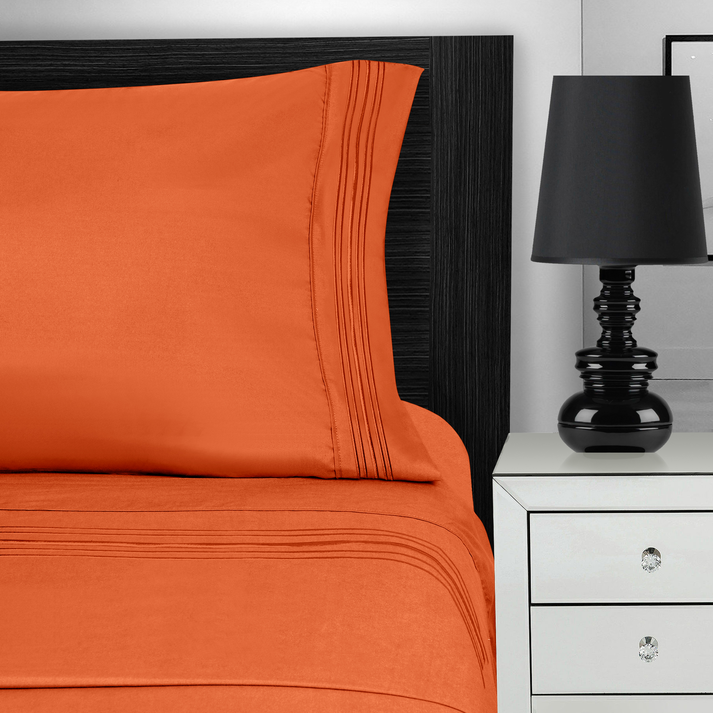 300 Thread Count Egyptian Cotton Solid Duvet Cover by Impressions, Twin