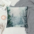 thumbnail image 2 of Orinice Snowy Forest Trees Graphic Decorative Cushion Throw Pillow Cover for Home Couch Living Room Bed Sofa Winter Printed on Both Sides 1PC 24x24in, 2 of 5