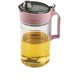 thumbnail image 1 of Dispensador de botellas de jarabes de vinagre de aceite de oliva de cocina Cruet - Botella de aceite de 650 ml (22 oz) Vidrio sin goteo Boquilla de botella de plástico y tapa protectora MFZFUKR CZJJ-YX246-3, 1 of 7
