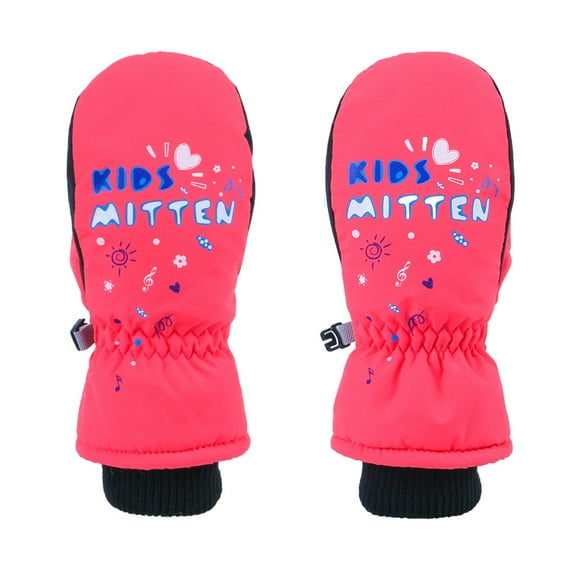 Yanyanz Gloves Mittens, Snowboard Breathable Touchscreen Ski Gloves Warm Winter Snow Gloves Gloves Children's Gloves, Gloves Pink XS
