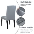 thumbnail image 4 of Dining Chair Slipcovers 4 Pack, Fit Stretch Removable Washable Short Dining Chair Protector Cover for Dining Room, Hotel, Ceremony, Banquet Wedding Party, 4 of 9