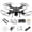 Black, variant on stuff under 1 dollar Mini Drone for Kids Crash Proof LED Night Lights One Key Take Off Landing Flips RC Remote Control Small Flying Toys Drones for Beginners Boys and Girls Adults Nano Quadcopter