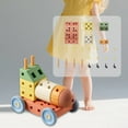 thumbnail image 1 of Bloques de construcción DIY, vehículo, coche, bloque, desarrollo temprano, apilador, juguete interactivo, diversión familiar para cumpleaños, niños,, 1 of 10