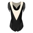 thumbnail image 5 of iiniim Womens Rhinestone Fringed Latin Tango Leotard Sleeveless Ballet Dance Bodysuit Gymnastic Dancewear Black XL, 5 of 7