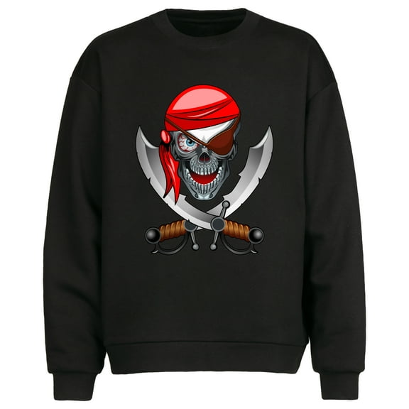 Men's Black Round Neck Sweatshirt, Long Sleeve Layering for Spring/Autumn,Sizes S-2XL