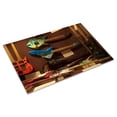 thumbnail image 3 of Print: Display Of Guitars And Clothing Related To Alabama, A Grammy, 3 of 4