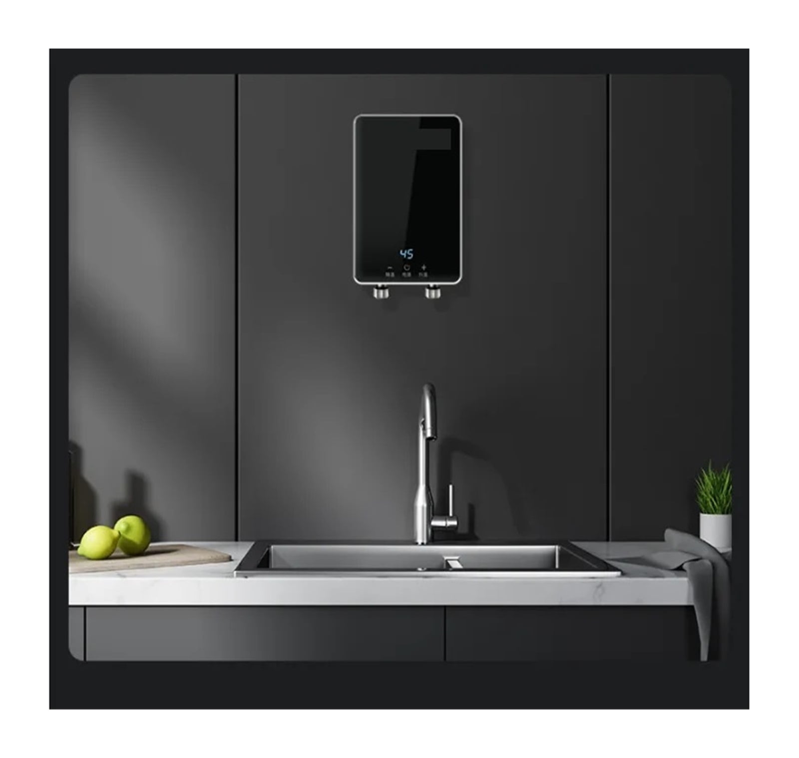 Instant Hot Water Heater Small Kitchen Treasure Household Water Heater, Tankless Water Heaters Instant Hot Water Shower ,Energy Saving