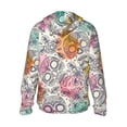thumbnail image 2 of Goofa Skull and Flowers Printed Women's UPF 50+ Sun Protection Hoodie Jacket Lightweight Long Sleeve Sun Shirt for Women with Pocket Hiking Outdoor-Medium, 2 of 9