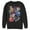 Black, variant on Men's Lost Gods Xmas Cats in Space  Sweatshirt Black Medium