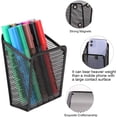 thumbnail image 3 of Magnetic Pen Holder 2 Pack - Locker Organizer, Strong Magnetic Holder for Refrigerator, Locker Accessories for School and Work, Black, 3 of 6