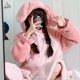 thumbnail image 4 of Sanrio Kuromi-Pijama de algodón grueso para mujer, ropa de dormir de gran tamaño con dibujos animados de Cinnamoroll Melody Kawaii para otoño e invierno, Y2k, 4 of 4