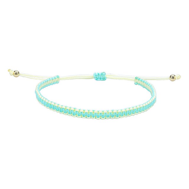 Friendship Bracelet Gift Thread Hand Chain Drawstring Decoration Women Adjustable Drawstring Length Lady Accessories Jewelry Bangle for Wedding Beach Party Type 3