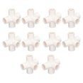 thumbnail image 4 of Pipe Fitting, Crack Resistant 3 Dimensional 90° Elbow Furniture Pipe Connector  For Cat Fence White, 4 of 8