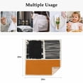 thumbnail image 5 of Orange Black Cloth Napkins, Farmhouse Striped Modern Abstract Art Washable and Reusable Dinner Napkins Set of 6, Table Napkin for Kitchen Party Birthday Wedding Hotel Housewarming 20"x20", 5 of 9