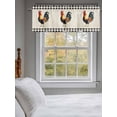 thumbnail image 3 of Valances for Windows Farm Animal Rod Pocket Cafe Window Treatments Valance Curtains for Kitchen Bathroom Laundry Basement Windows 56"x16", 3 of 9
