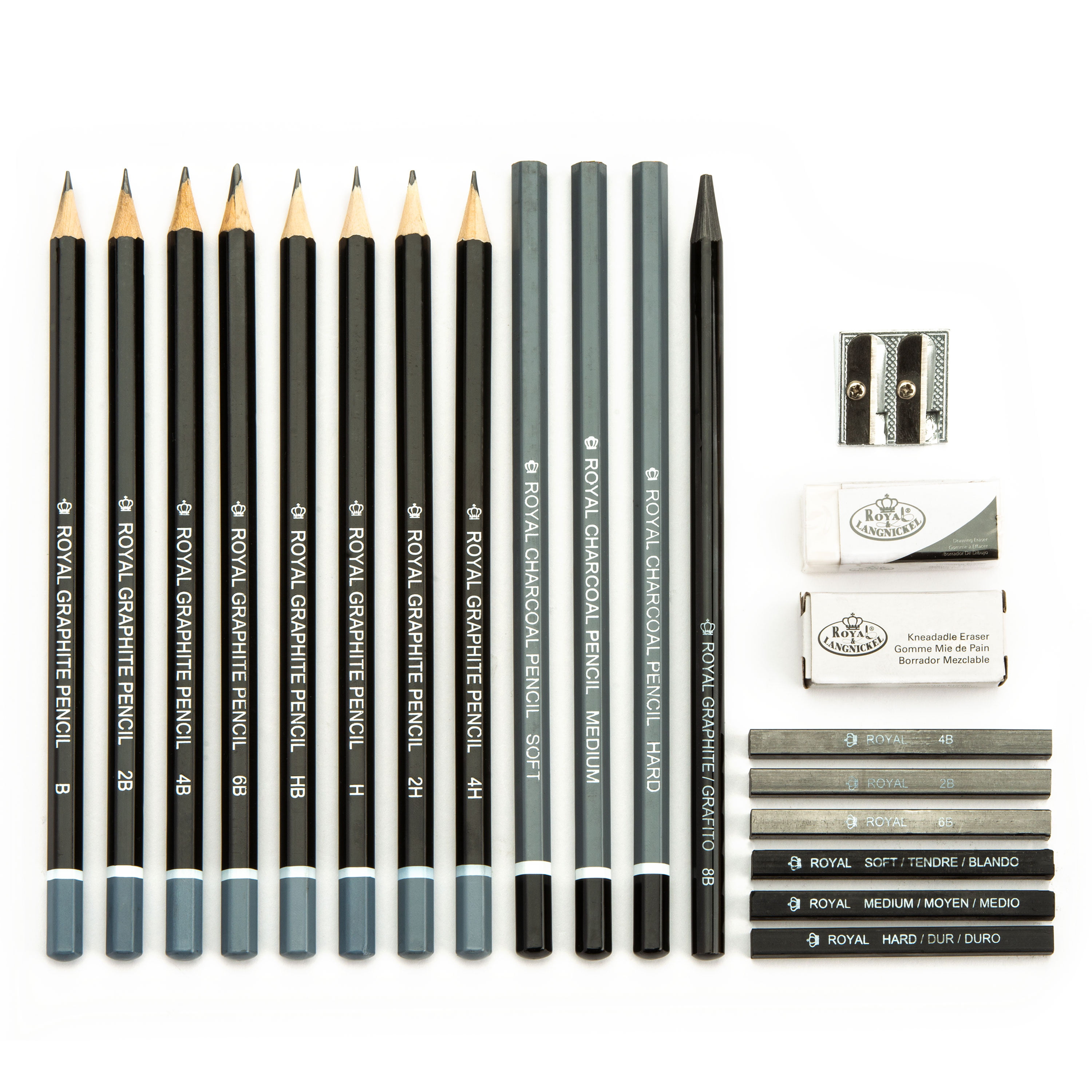 Royal Brush Clamshell Art Sets-Sketching Pencil W/Sketchbook 13pc