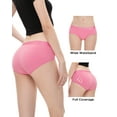 thumbnail image 2 of INNERSY Culottes pour Femmes en Coton Style Hipster, Culottes à Grand Ceinture pour Femmes, Lot de 6 (XX-Grand, Rosy Dawn), 2 of 6