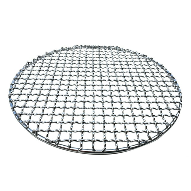 ENJOYW Grille Ronde en Acier Inoxydable pour Barbecue, Filet de Rôtissage Antiadhésif