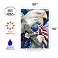 thumbnail image 2 of Toland Home Garden Stand In Unity Bald Eagle Patriotic Flag Double Sided 28x40 Inch, 2 of 5