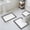 White, variant on White Greek Key Bath Mat 3 Piece Bathroom Rug Set, Geometric Greece Ancient Farmhouse Geo Non Slip Bath Rug Contour Mat and Toilet Lid Cover, Absorbent Shower Mats Soft Bath Rugs and Mats Sets