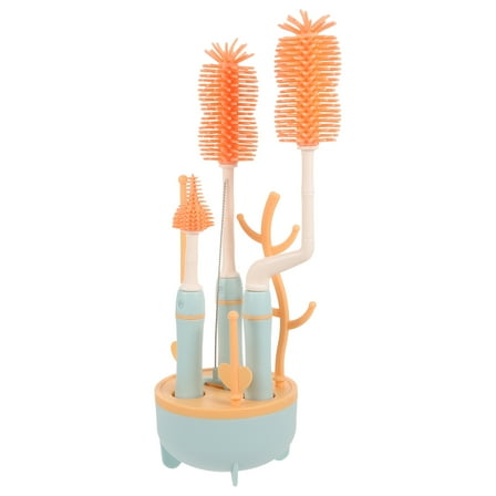 PAMINGONO Baby Bottle Brushes 1 Set 35x4.3in Blue For Milk Residue Cleaning And Deep Cleaning