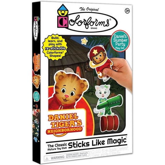 Colorforms Daniel Tiger Re-Stickable Art and Craft Kit, 100  Pieces