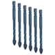 thumbnail image 3 of Cross Spearhead Drill, 10 Punte A Punta Di Punta A Croce In Metallo Duro Con Codolo Esagonale Da 1/4 Di Pollice Per Ceramica, Marmo, Vetro(8mm-azul marino), 3 of 8