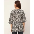 thumbnail image 4 of Moomaya 3/4 Sleeves Rayon Fit & Flare Top - Regular Fit Spring Fashion, 4 of 9