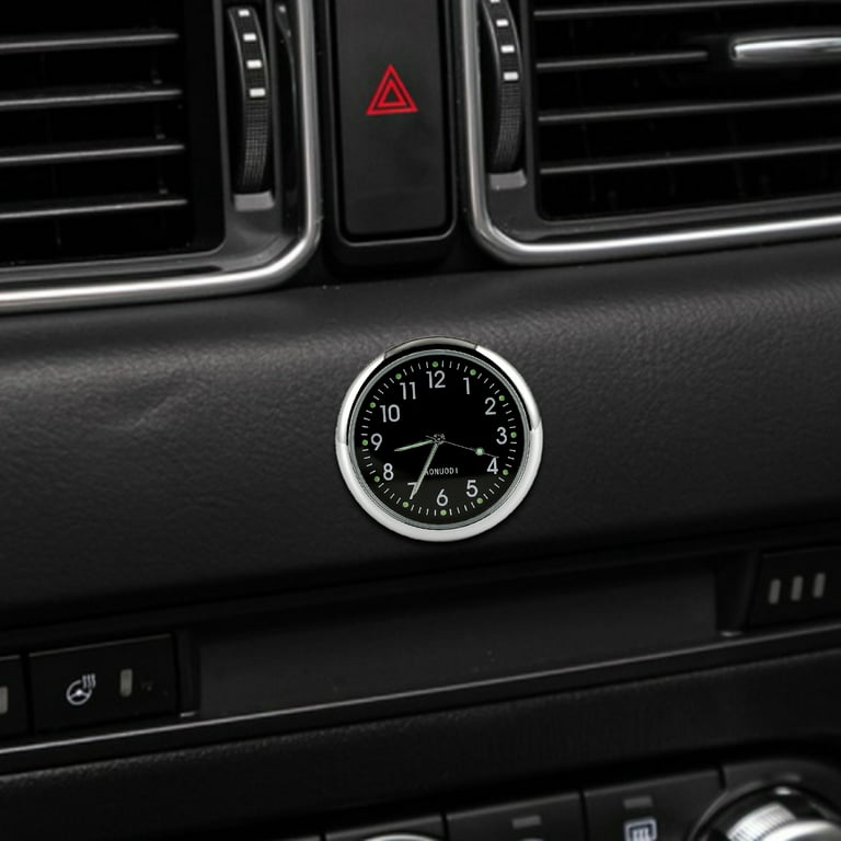 NUZYZ Car Clock Round Digital Button Battery Operated High/Low