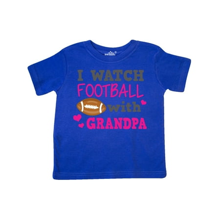

Inktastic I Watch Football with My Grandpa Gift Toddler Toddler Girl T-Shirt