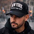 thumbnail image 5 of Knite Gorra Trucker para Hombre de Malla Transpirable New York Negra, 5 of 5